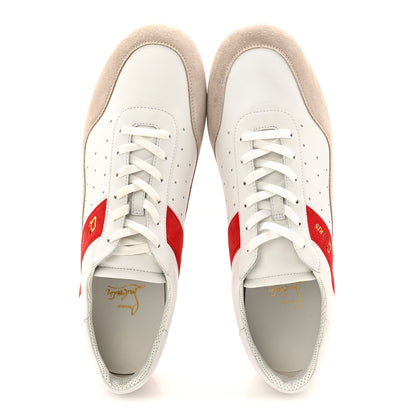 Christian Louboutin Calfskin Suede Mens My K Low Donna Flat Sneakers 43.5 Version White 5 of 10