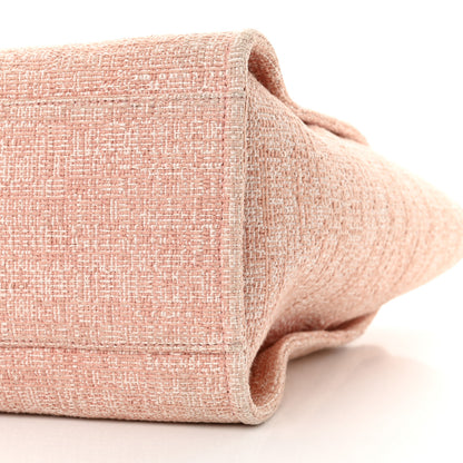 Chanel Straw Lurex Large Deauville Tote Pink 10 of 17