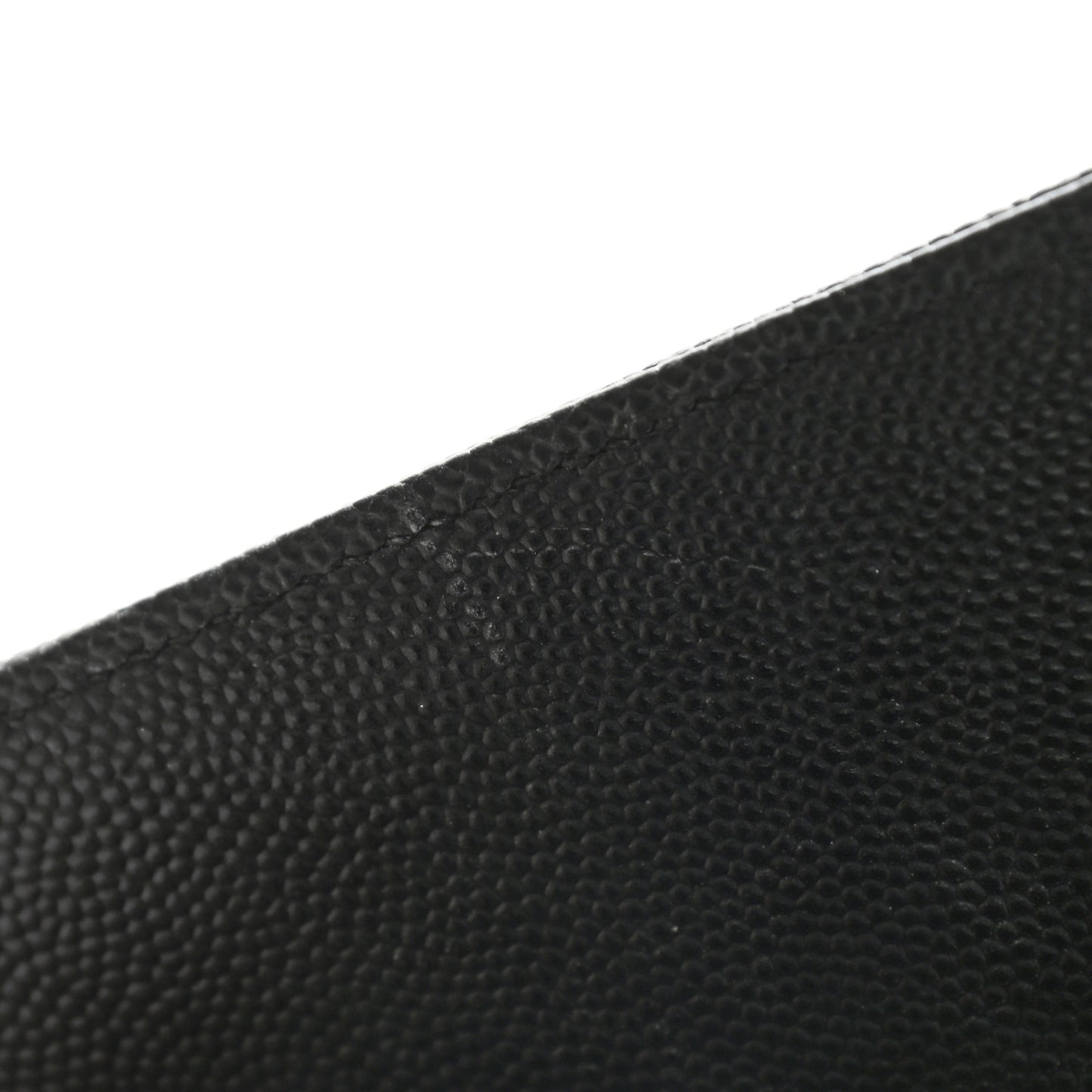 Grain De Poudre Matelasse Chevron Monogram Chain Wallet Black