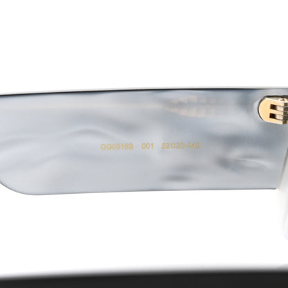Gucci Acetate Rectangular Sunglasses GG0516S Black 6 of 8