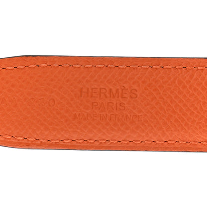 Hermes Swift Epsom 32mm H Belt 90 36 Orange Black 7 of 7