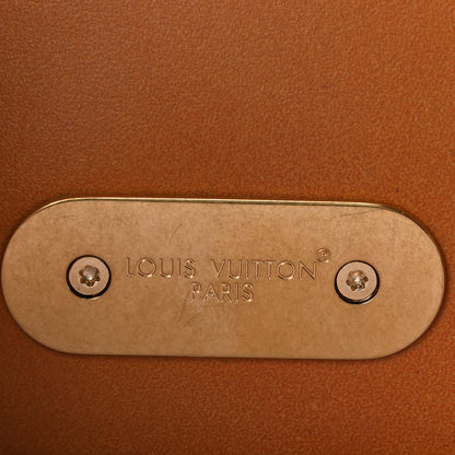 Louis Vuitton Calfskin Woven Embossed Monogram Steamer 30 Off White 6 of 10