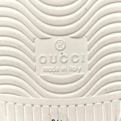 Gucci Calfskin Crocodile Web Mens Ace Sneakers 8.5 White Green 7 of 9