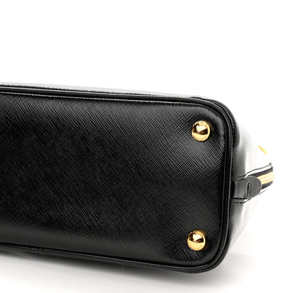 Prada Saffiano Vernice Mini Promenade Tote Black 8 of 8