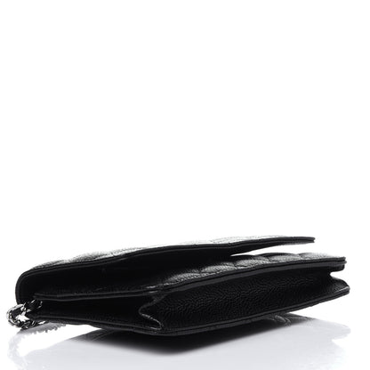 Chanel Caviar Quilted Wallet On Chain WOC Black 4 of 12