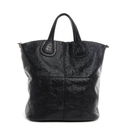Givenchy Glazed Pebbled Calfskin North South Nightingale Black 1 of 8