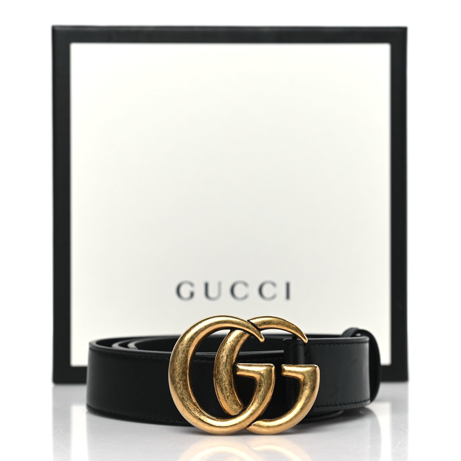 Gucci Calfskin Double G 30mm Belt 80 32 Black 5 of 5