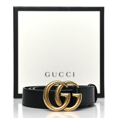 Gucci Calfskin Double G 30mm Belt 80 32 Black 5 of 5