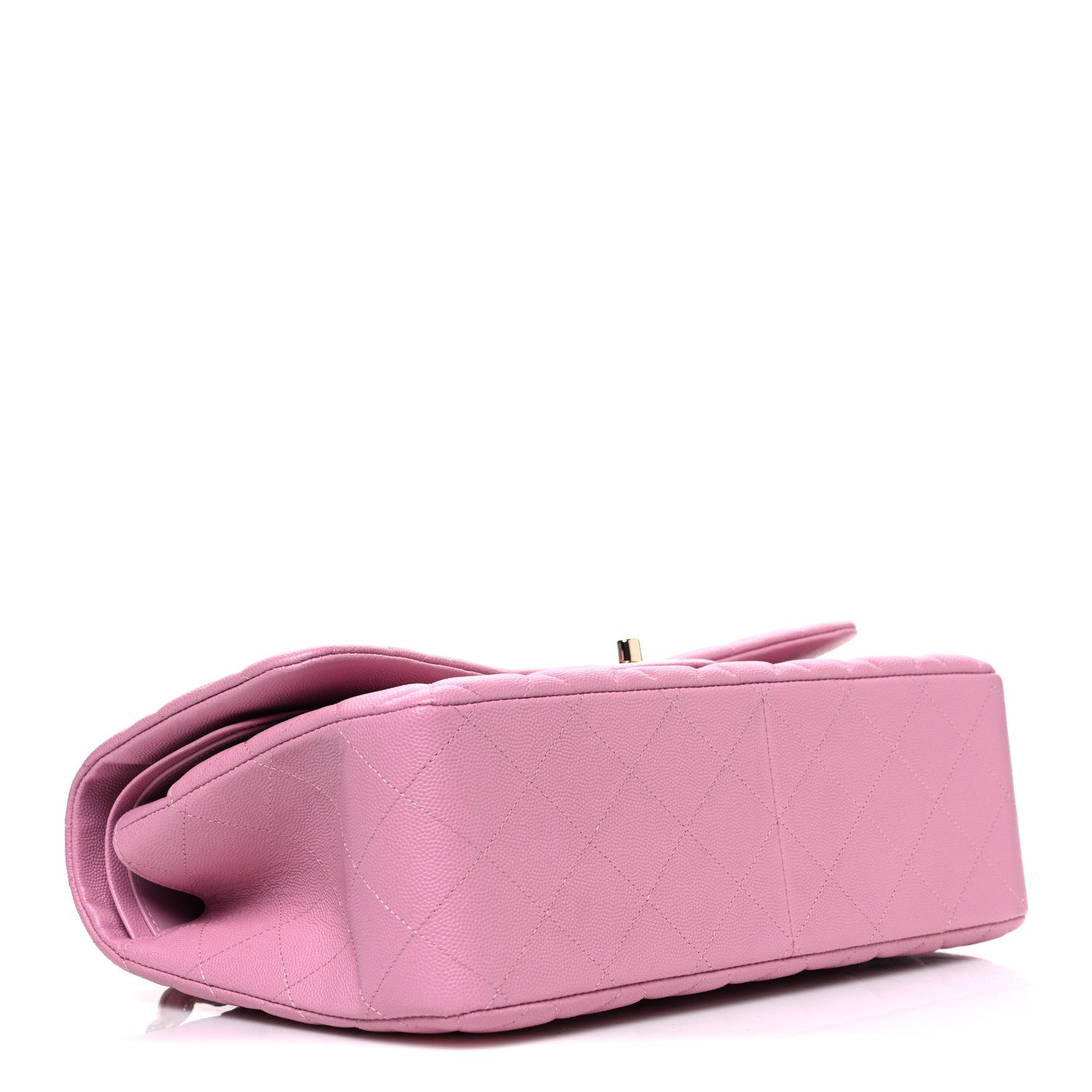 Chanel Caviar Quilted Jumbo Double Flap Pink 4 of 11