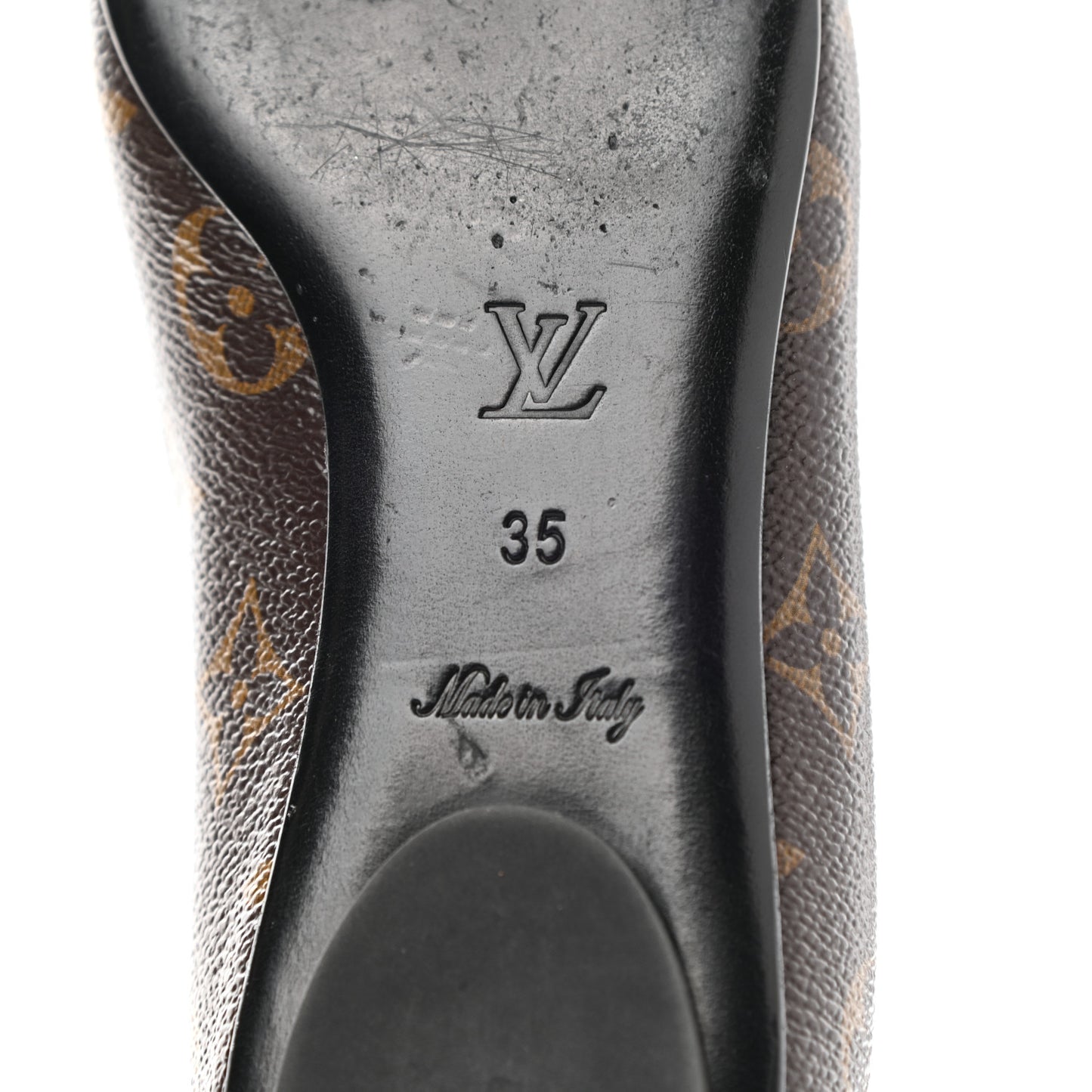 Patent Monogram Fetish Ballerina Flats 35