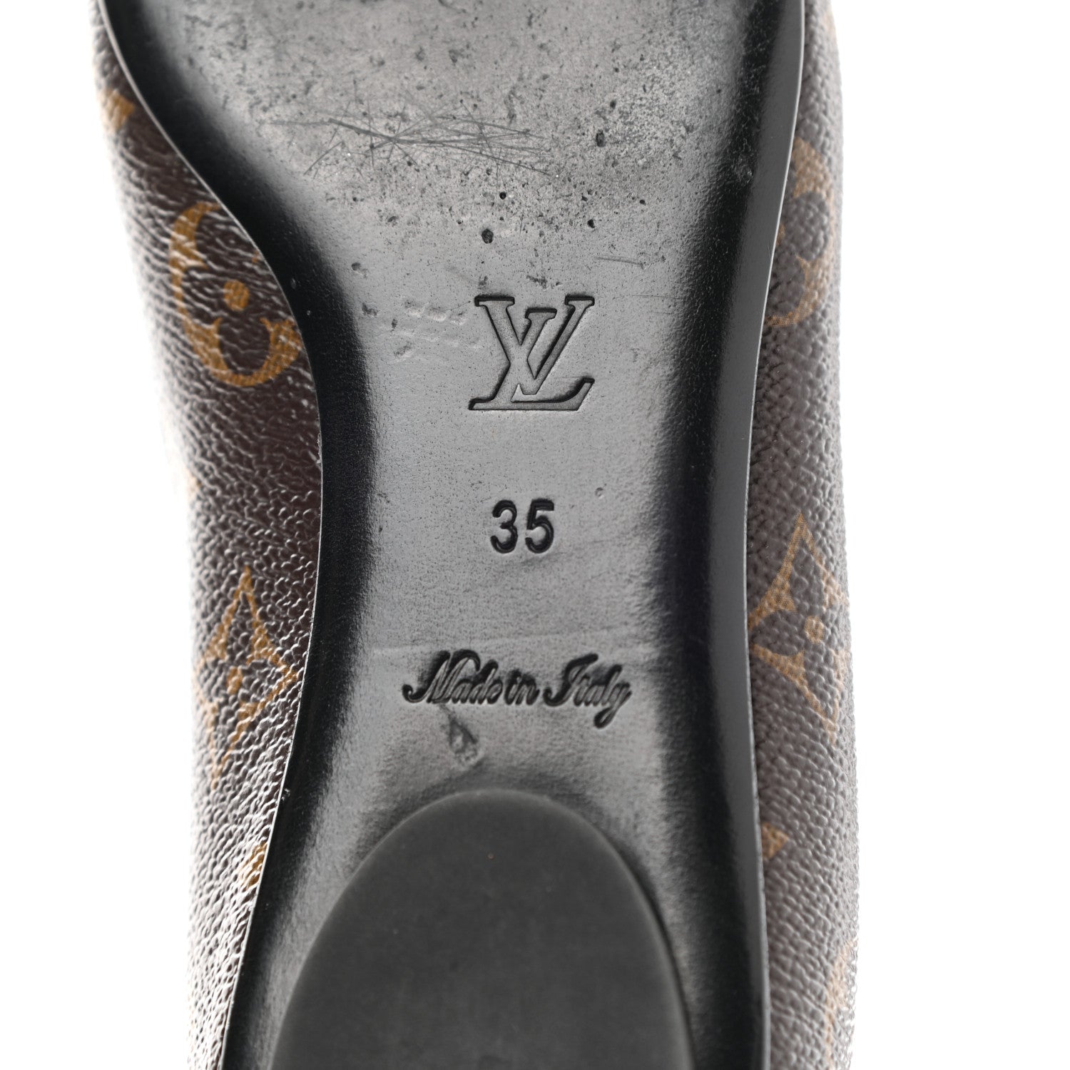 Louis Vuitton Patent Monogram Fetish Ballerina Flats 35 7 of 10
