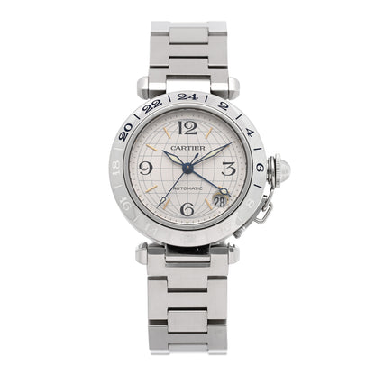Cartier Stainless Steel 35mm Pasha GMT Automatic Watch 1 of 4