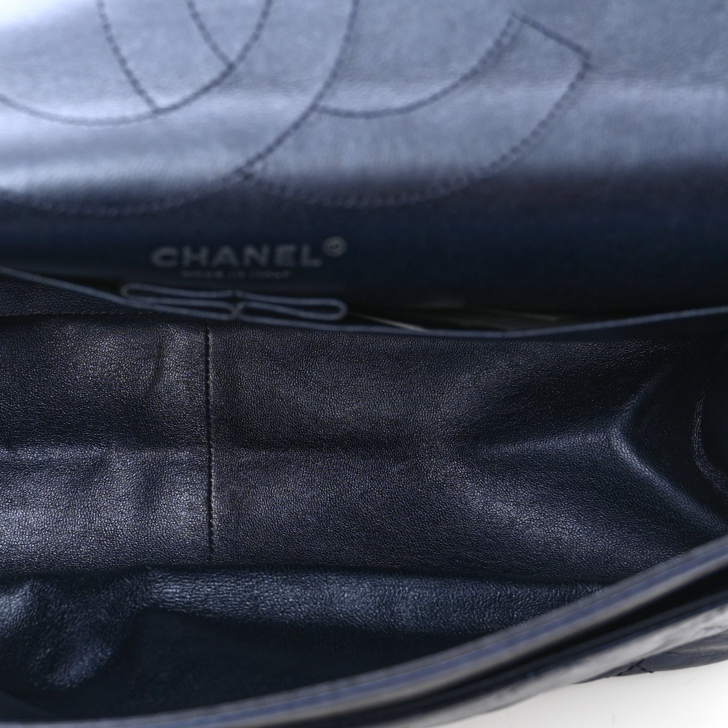 Chanel Metallic Aged Calfskin Quilted 2.55 Reissue 228 Flap Blue 6 of 10