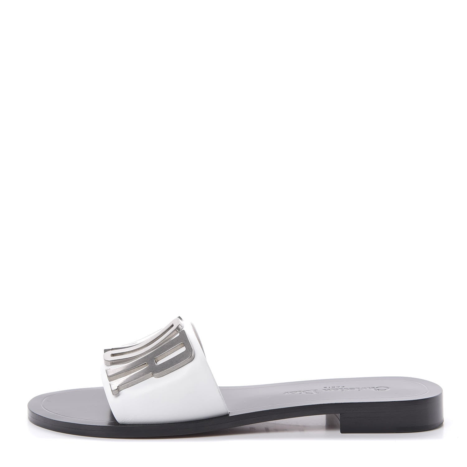 Christian Dior Calfskin Dio(r)evolution 10mm Slide Sandals 38 Off White 1 of 9