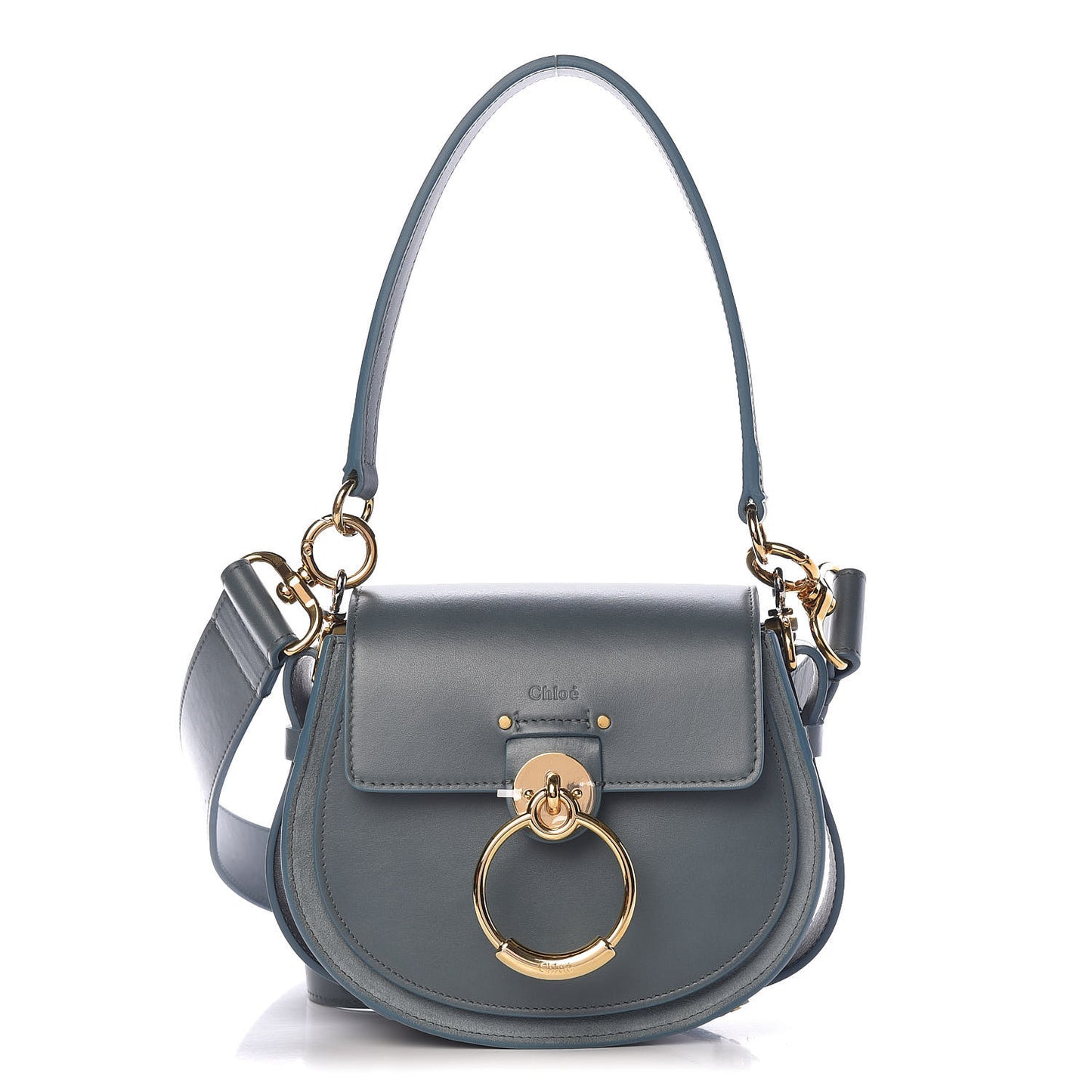 Calfskin Small Tess Bag Cloudy Blue