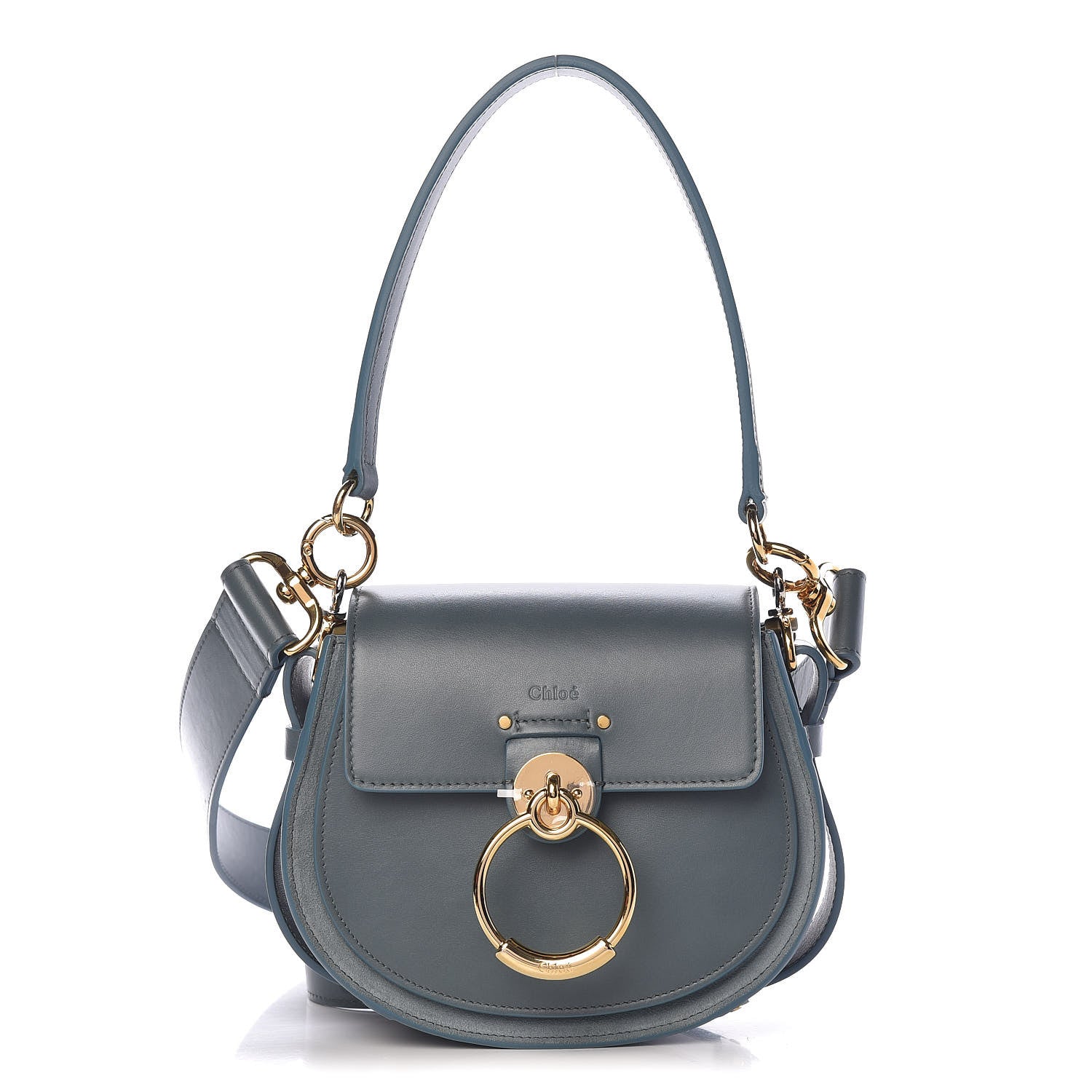 Chloe Calfskin Small Tess Bag Cloudy Blue 1 of 10