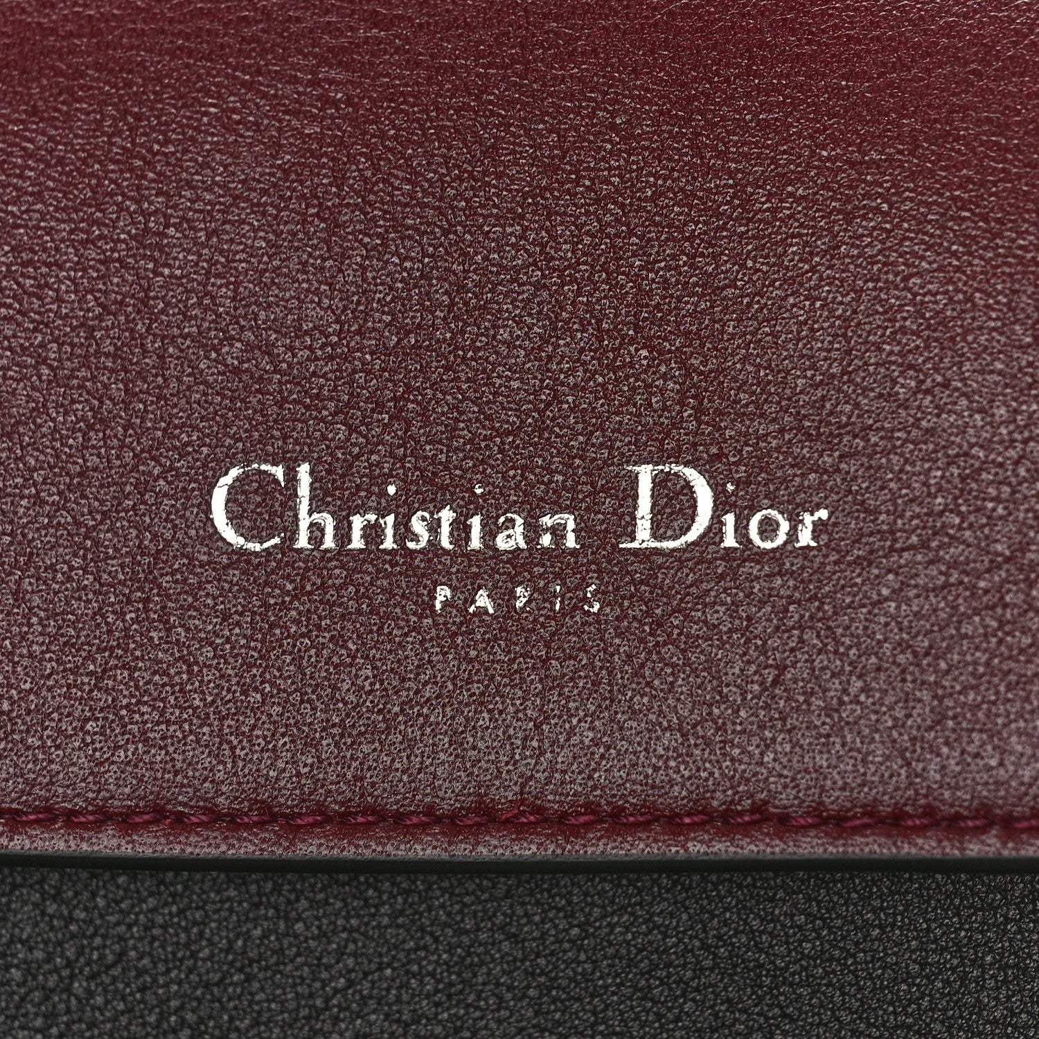Christian Dior Metallic Patent Smooth Calfskin Small Tri-Color Be Dior Flap Black Silver 6 of 9