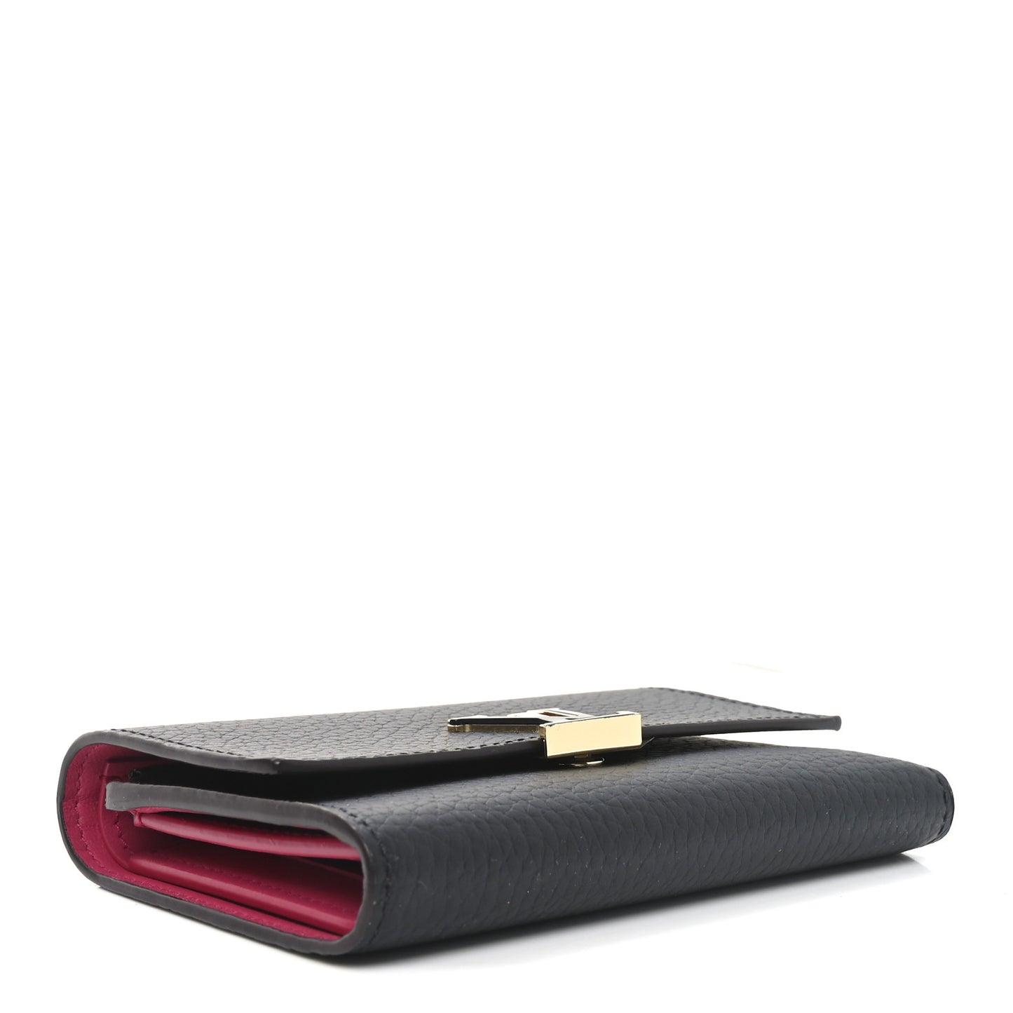 Taurillon Capucines Compact Wallet Black