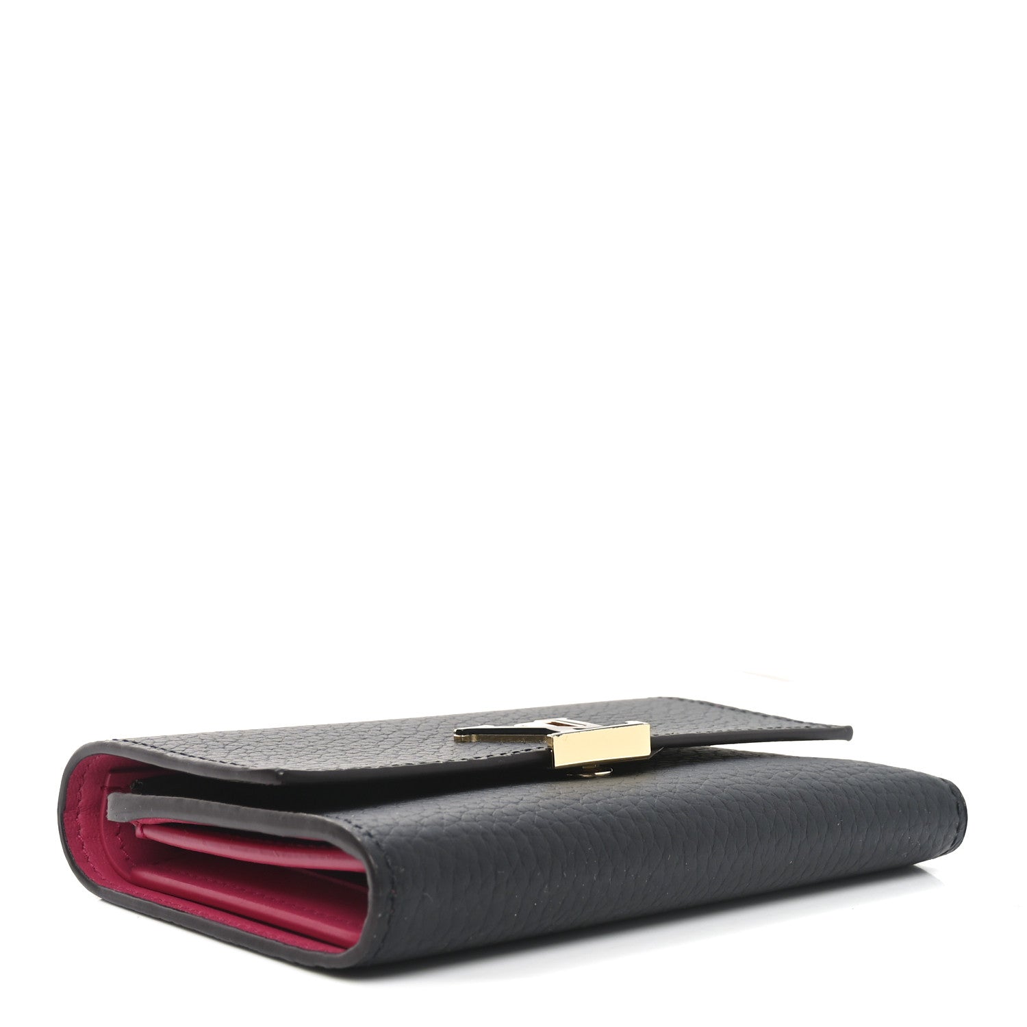 Louis Vuitton Taurillon Capucines Compact Wallet Black 4 of 7