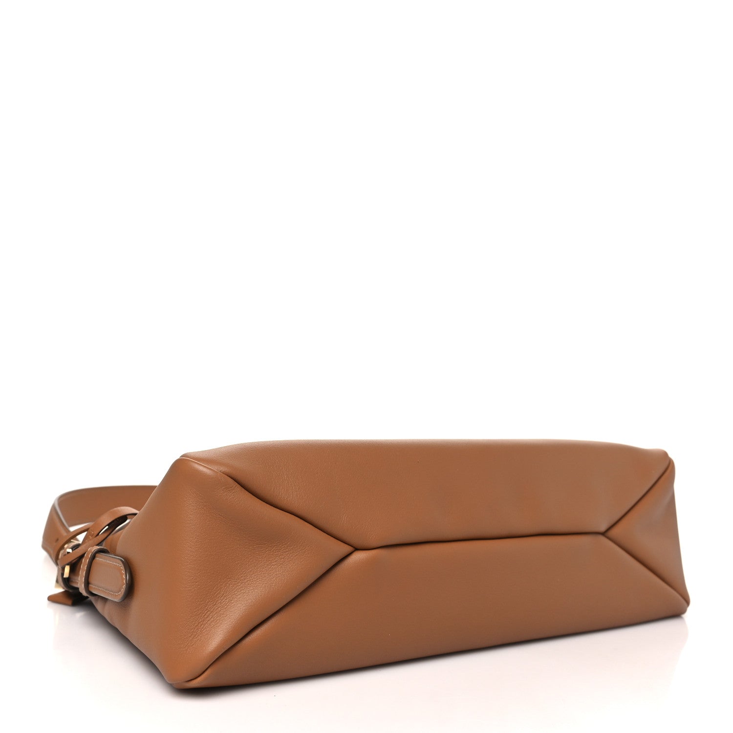 Prada Soft Calfskin Large Aimée Shoulder Bag Caramel 4 of 10