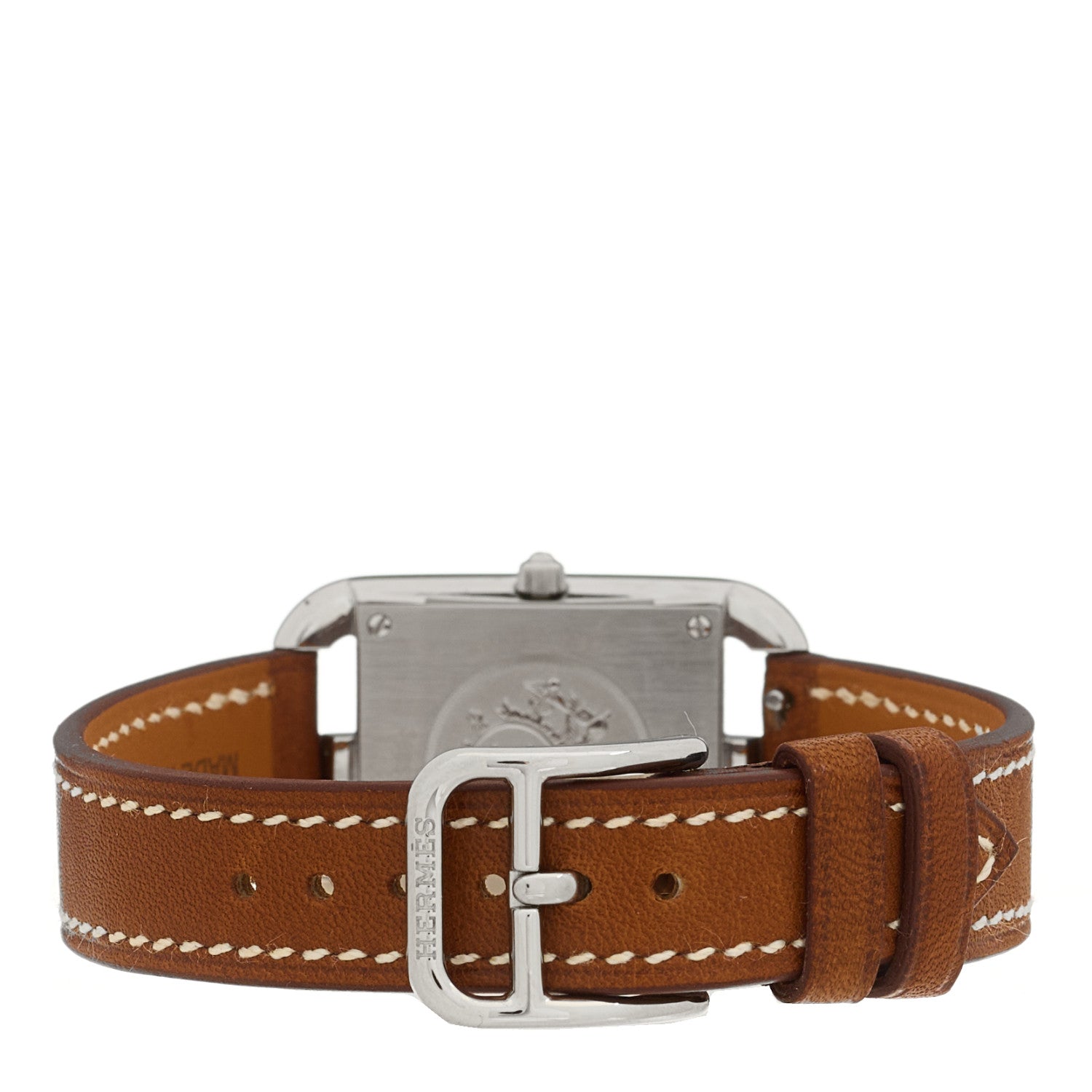 Hermes Stainless Steel Barenia 23mm Cape Cod Quartz Watch Fauve 3 of 5