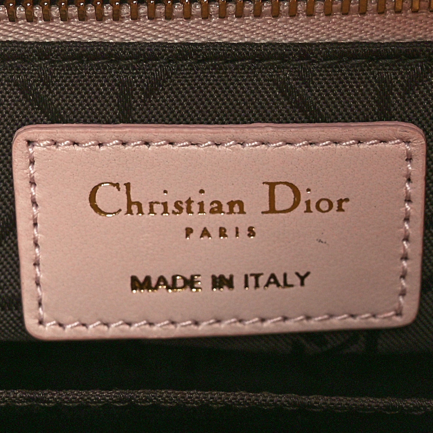 Lambskin Cannage Small Lucky Badges My Lady Dior Light Pink