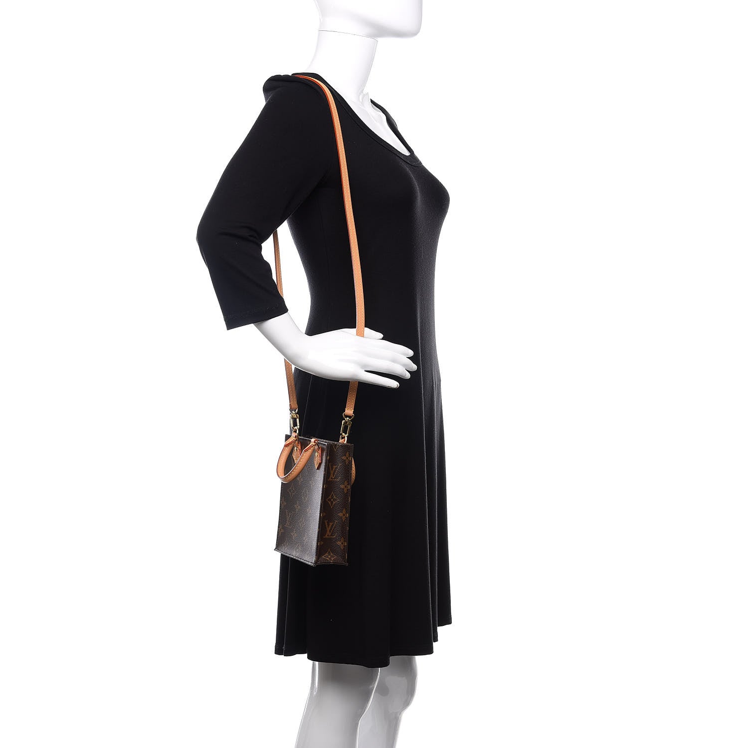 Louis Vuitton Monogram Petit Sac Plat 2 of 11