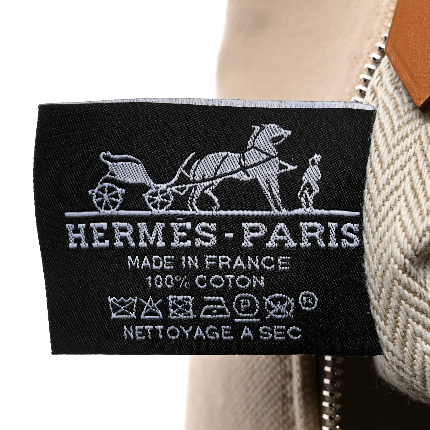 Hermes Canvas Small Bride-A-Brac Pouch Natural 7 of 10