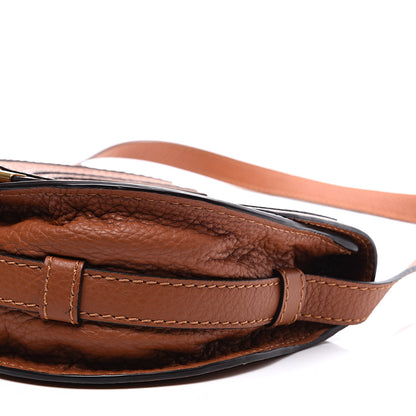 Chloe Calfskin Mini Marcie Round Crossbody Bag Tan 8 of 10