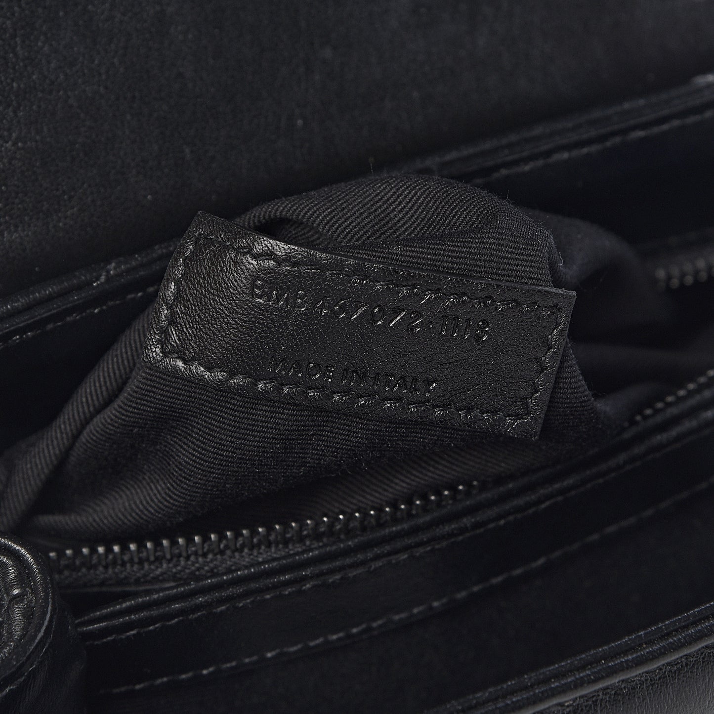 Calfskin Y Quilted Monogram Toy Loulou Crossbody Bag Black