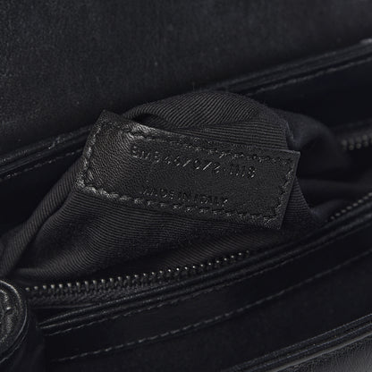 Saint Laurent Calfskin Y Quilted Monogram Toy Loulou Crossbody Bag Black 7 of 10