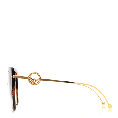 Fendi Acetate Metal F is Fendi FF Butterfly Sunglasses FF 0410/S Havana 3 of 7