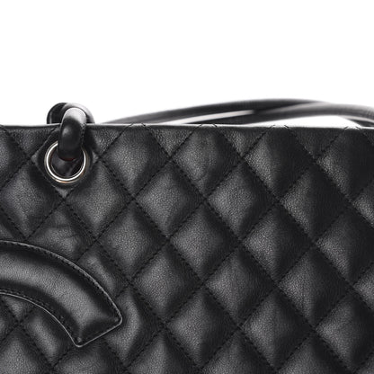 Chanel Calfskin Quilted Large Cambon Tote Black 15 of 16