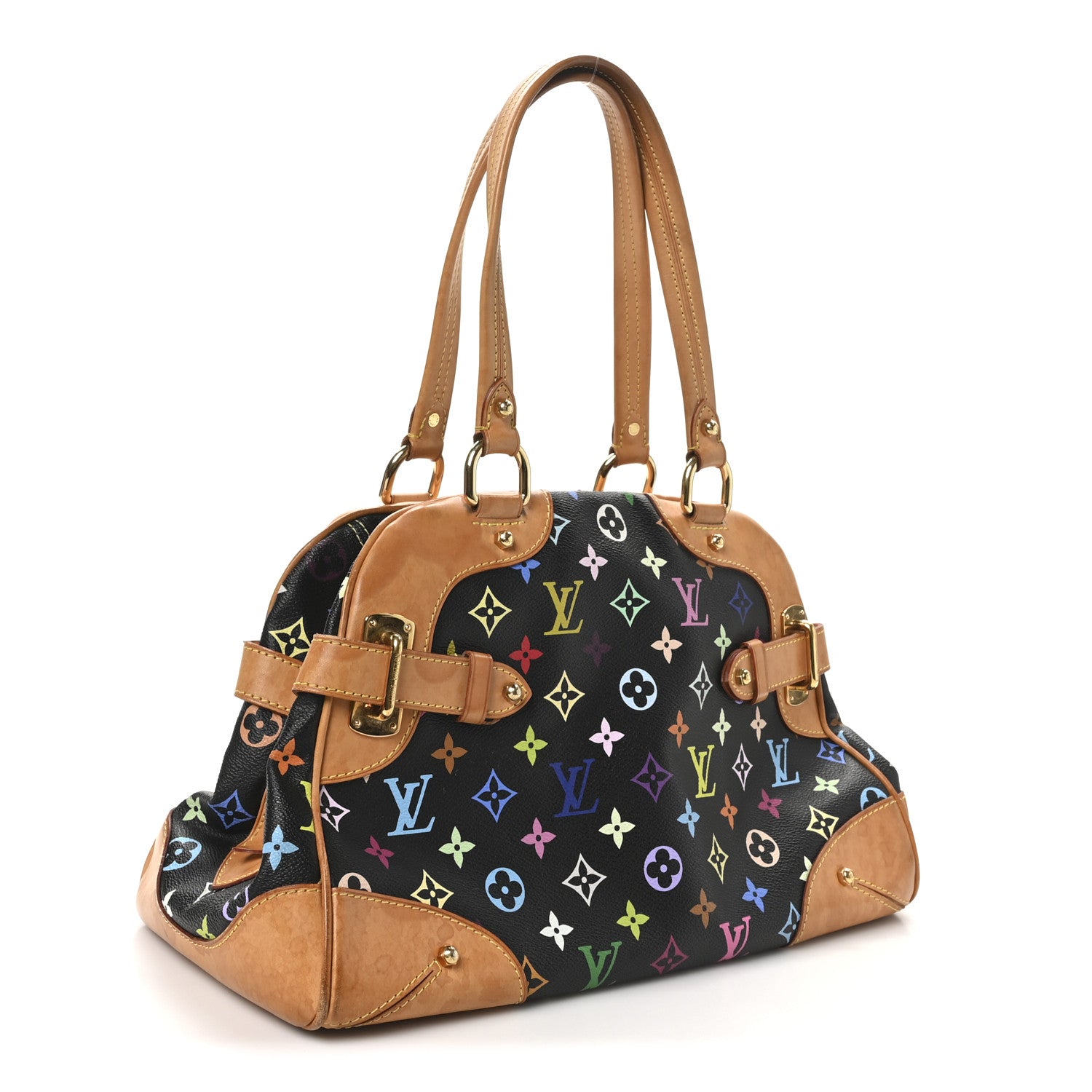 Louis Vuitton Monogram Multicolor Claudia Black 3 of 10