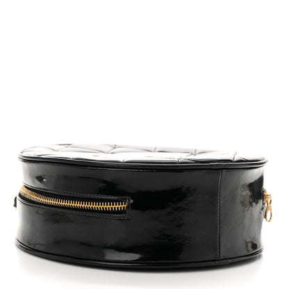 Chanel Patent CC Round Vanity Case Black 4 of 11