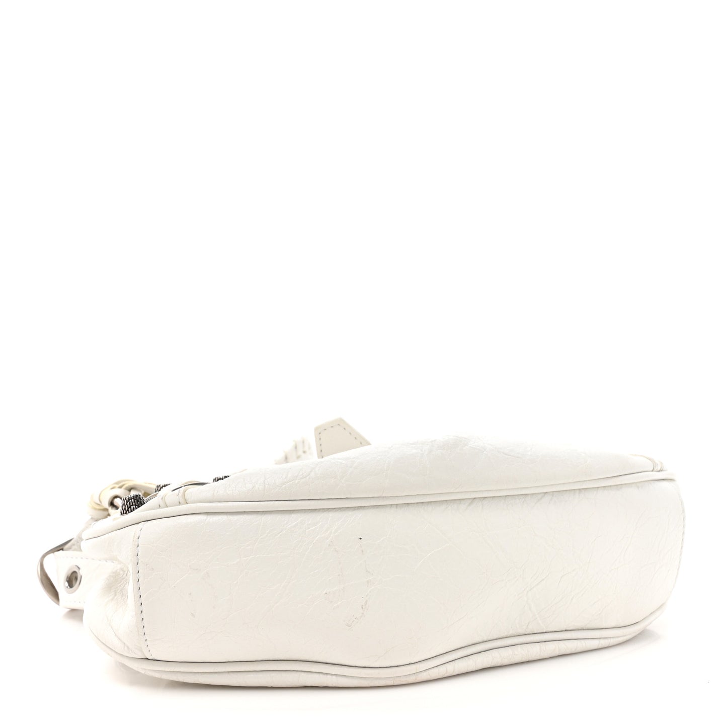 Agneau Arena Le Cagole Shoulder Bag XS Optic White