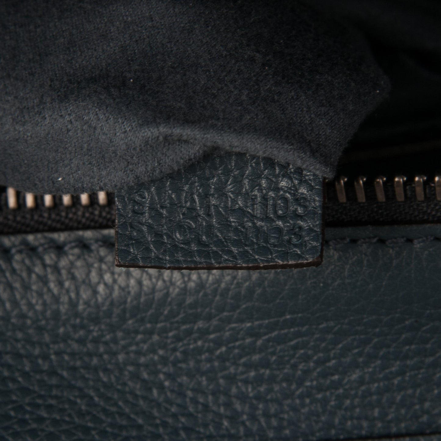 Drummed Calfskin Micro Luggage Orage