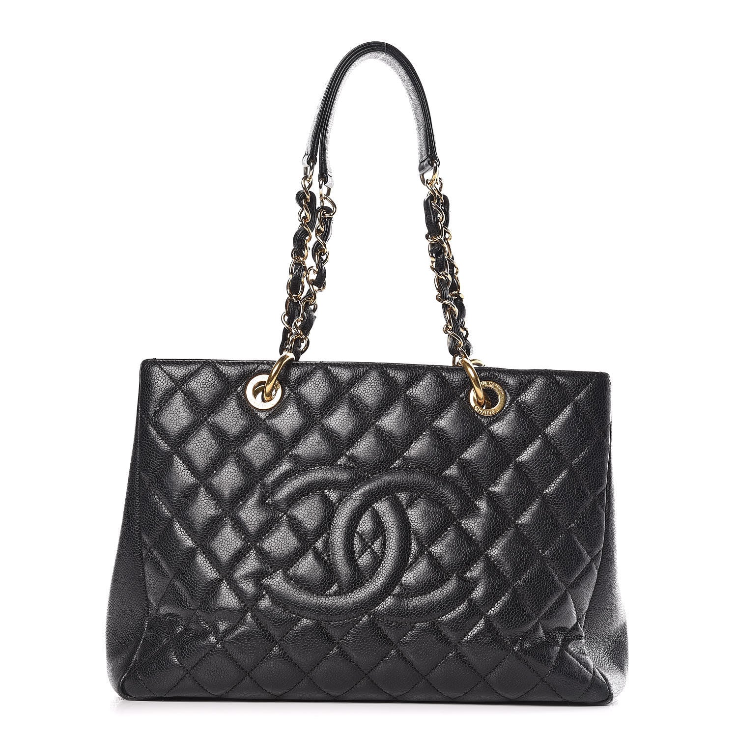 Chanel Caviar Quilted Grand Shopping Tote GST Black 1 of 13