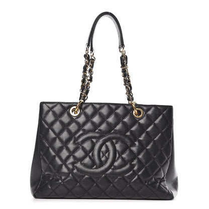 Chanel Caviar Quilted Grand Shopping Tote GST Black 1 of 13