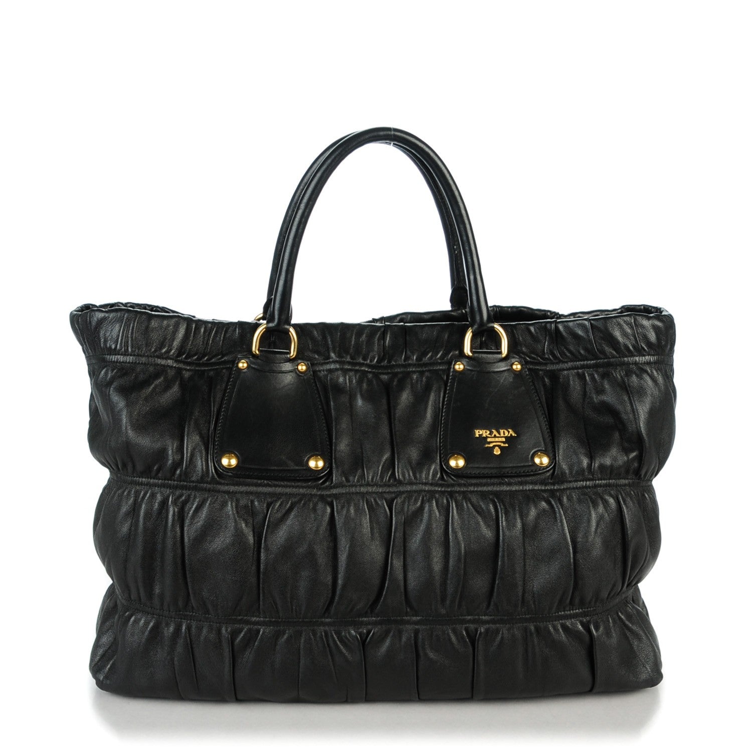 Prada Nappa Gaufre Tote Nero Black 1 of 8