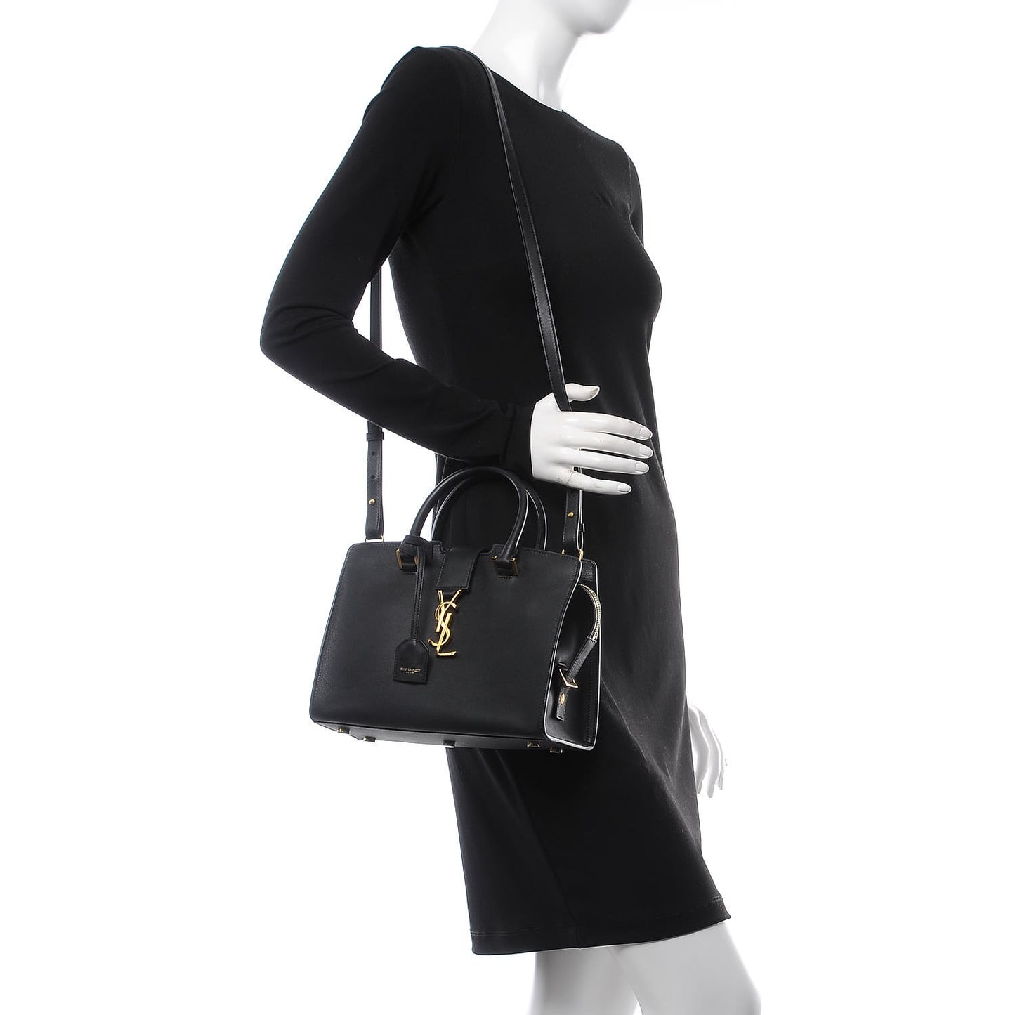 Calfskin Monogram Baby Downtown Cabas Black