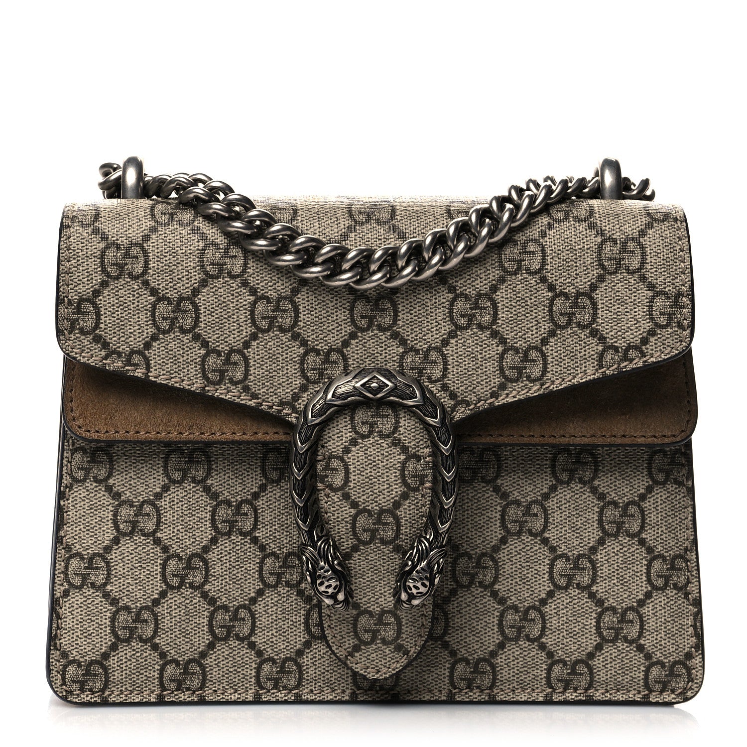 Gucci GG Supreme Monogram Mini Dionysus Shoulder Bag Taupe 1 of 14