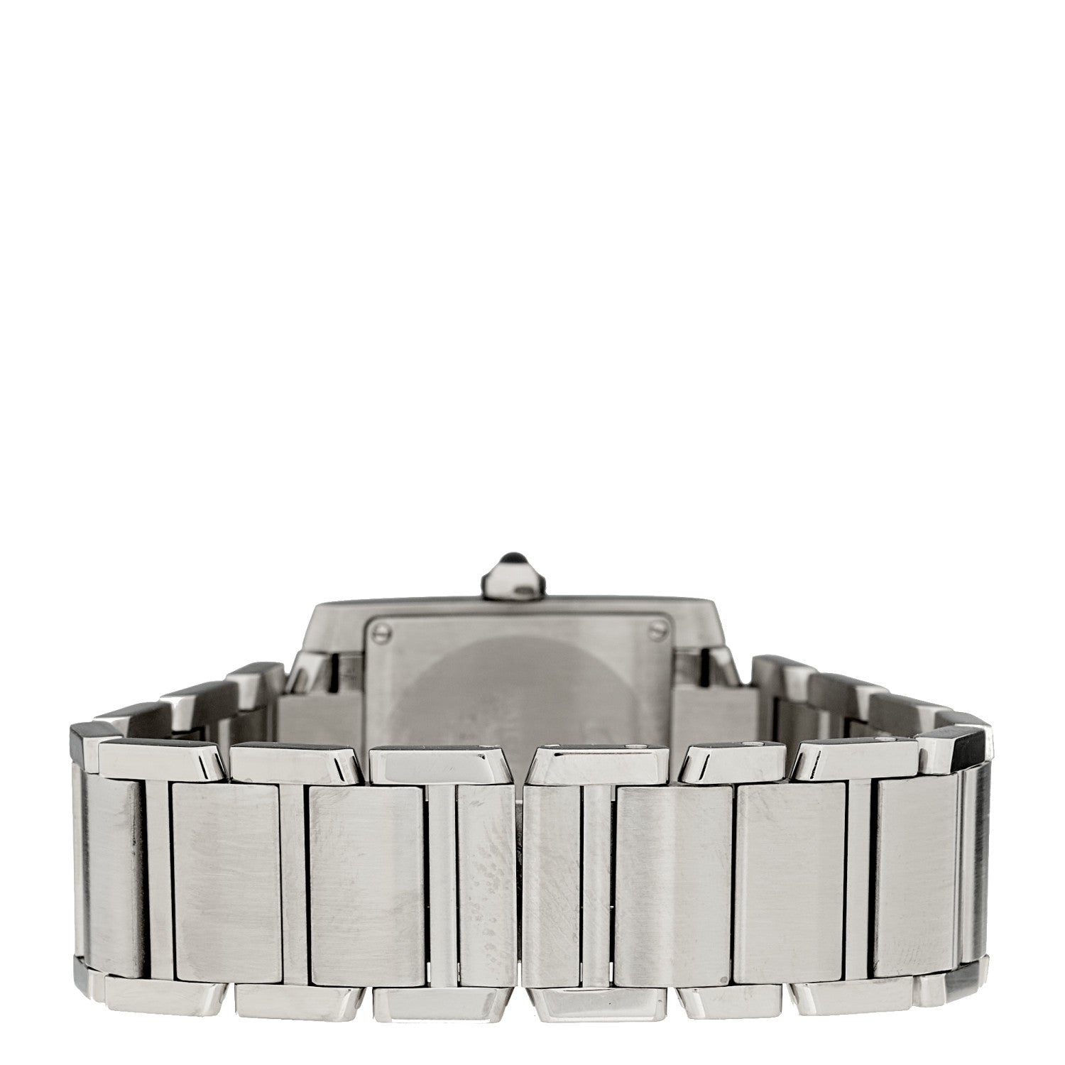 Cartier Stainless Steel Diamond 25mm Tank Francaise Quartz Watch 3 of 4