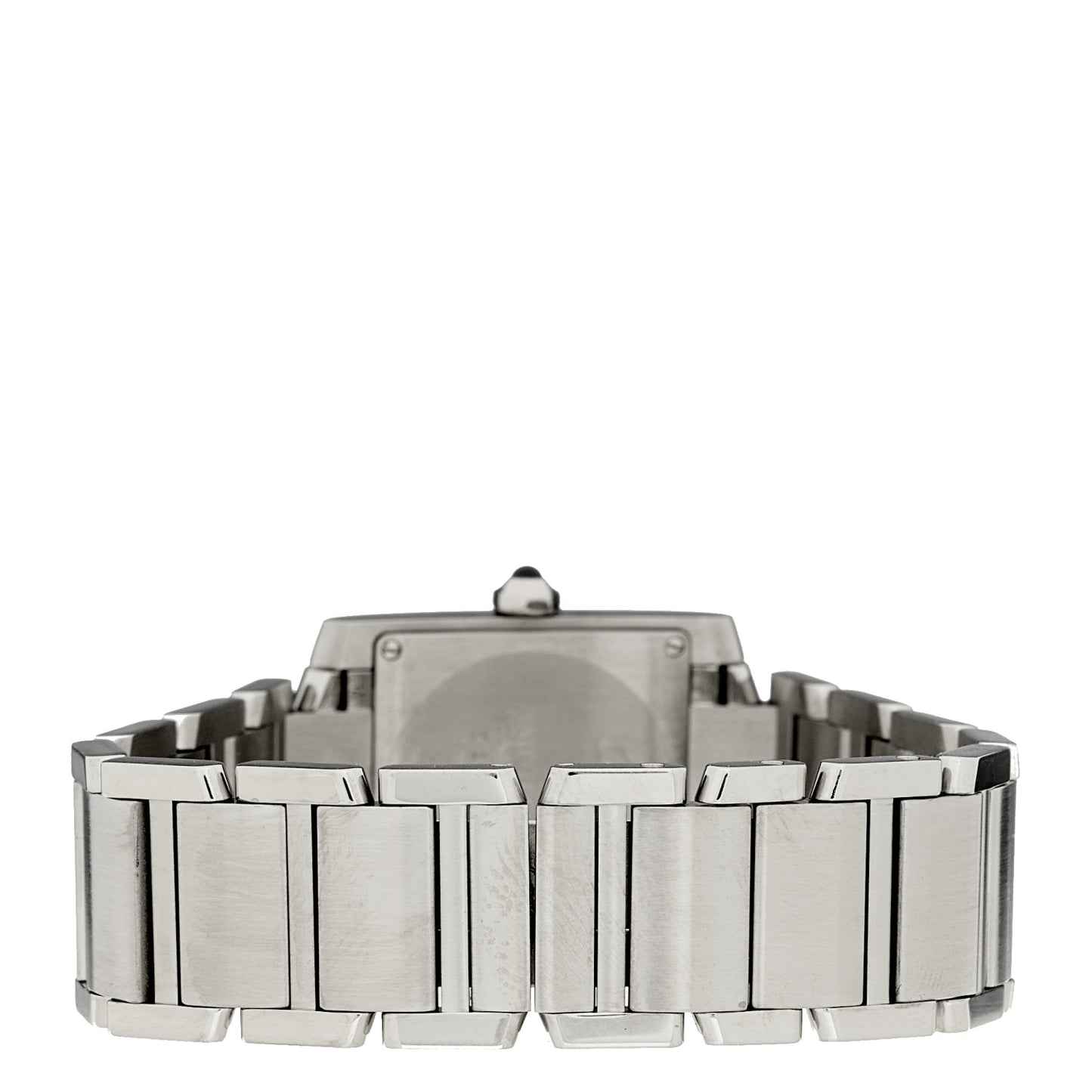 Stainless Steel Diamond 25mm Tank Francaise Quartz Watch