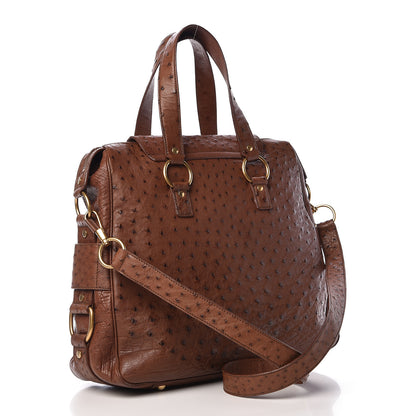Saint Laurent Ostrich Muse Messenger Bag 3 of 14