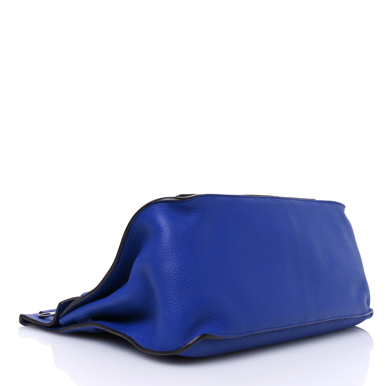 Hermes Taurillon Clemence Jypsiere 34 Bleu Electrique 4 of 11