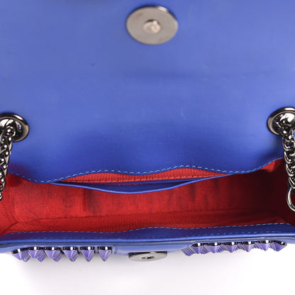 Christian Louboutin Calfskin Spiked Sweety Charity Crossbody Bag Periwinkle Blue 5 of 7
