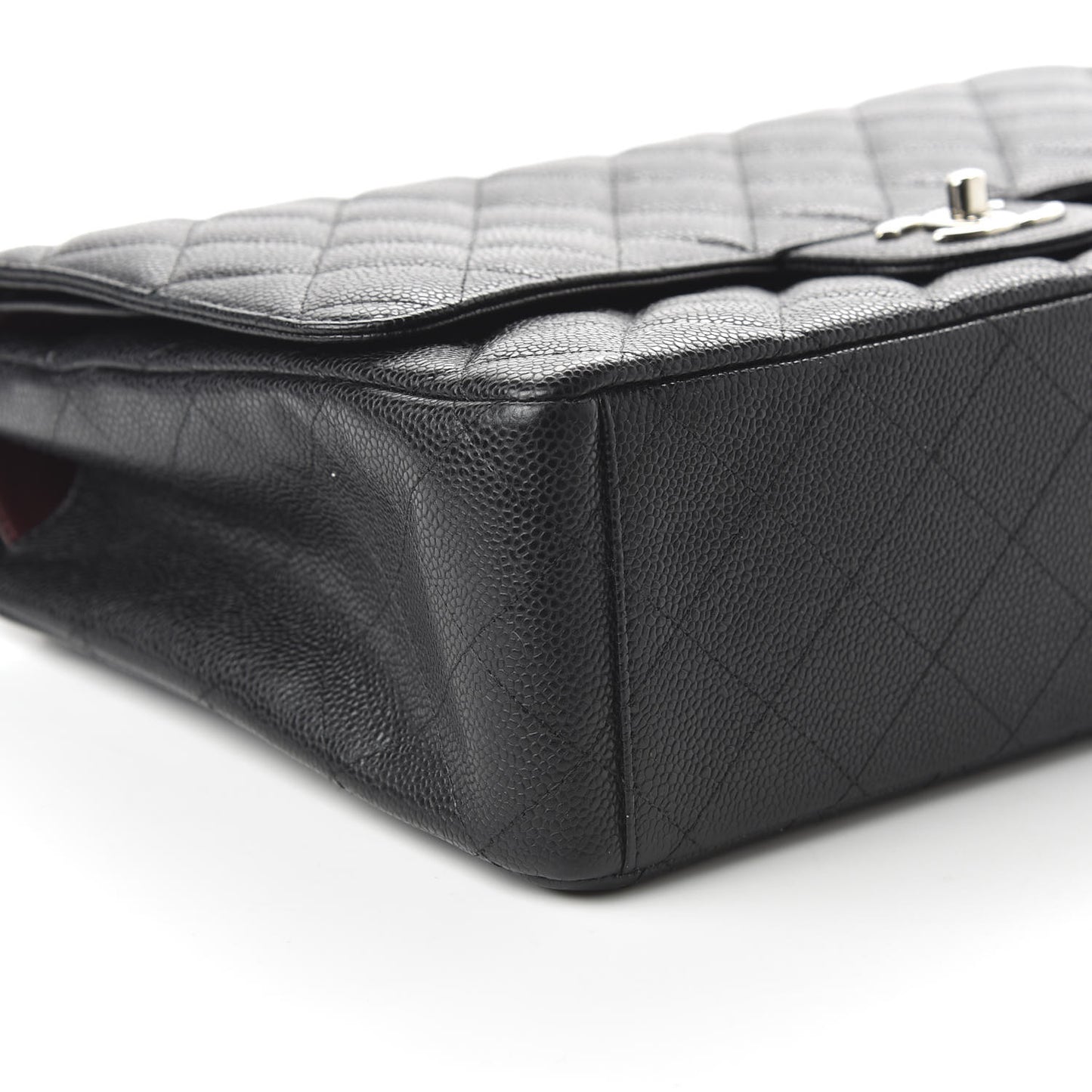Caviar Quilted Maxi Double Flap Black