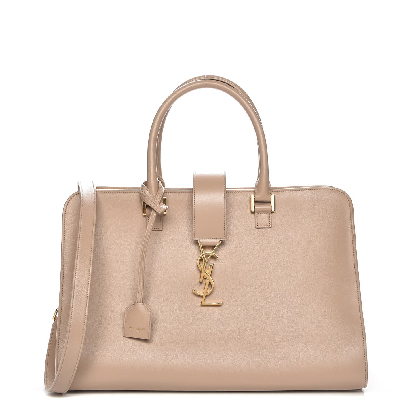 Smooth Calfskin Medium Monogram Cabas Beige