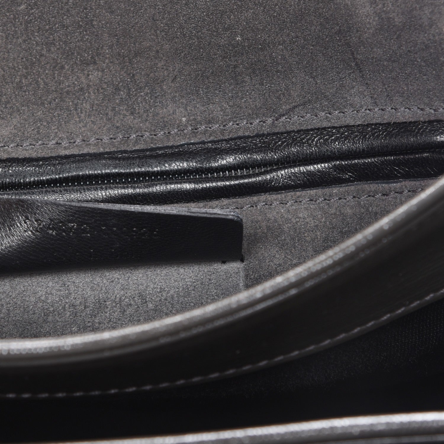 Saint Laurent Patent Calfskin Classic Y Satchel Olive 7 of 7